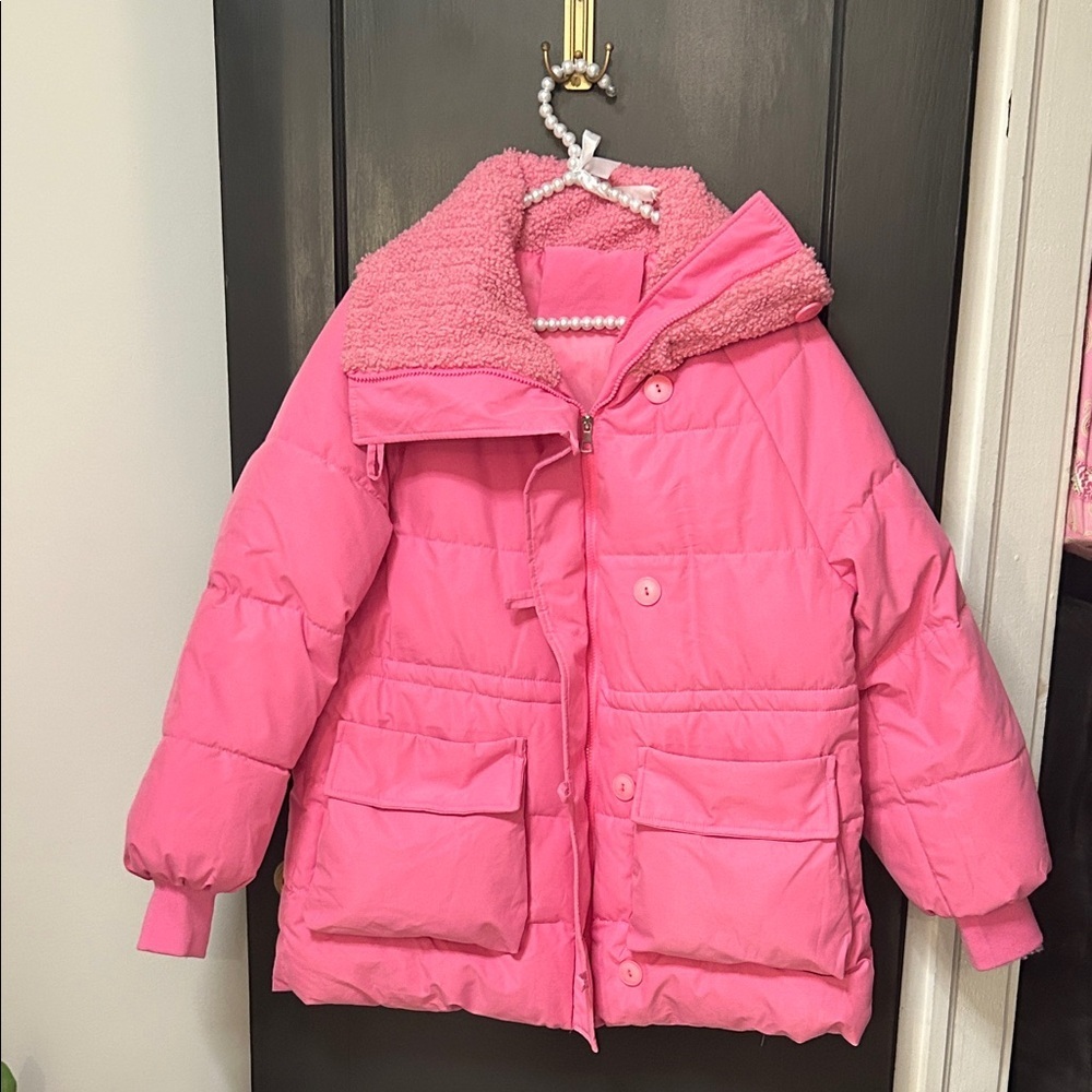 Pink Puffer Jacket